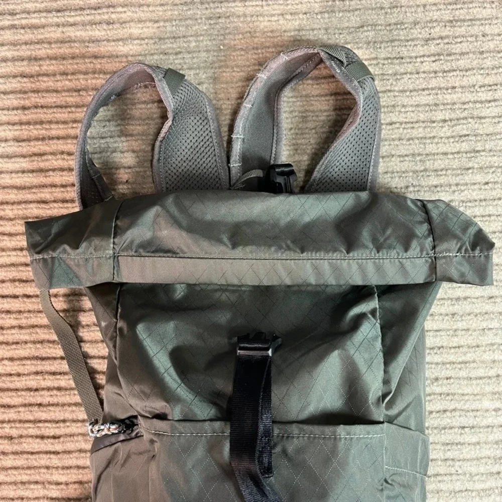 CamelBak Roll Top Backpack Olive Green Ripstop Hiking Commuter Bag